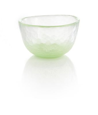 Green Bubble Glass Tea Cup